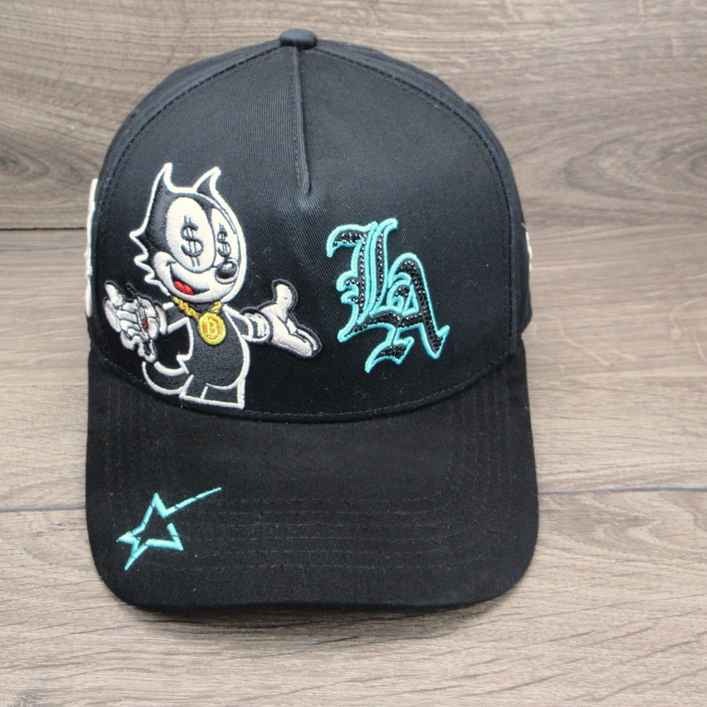Cash Only Felix In LA Hat Cap Mens Snap Back Black Limited Edition Streetwear - Picture 2 of 13